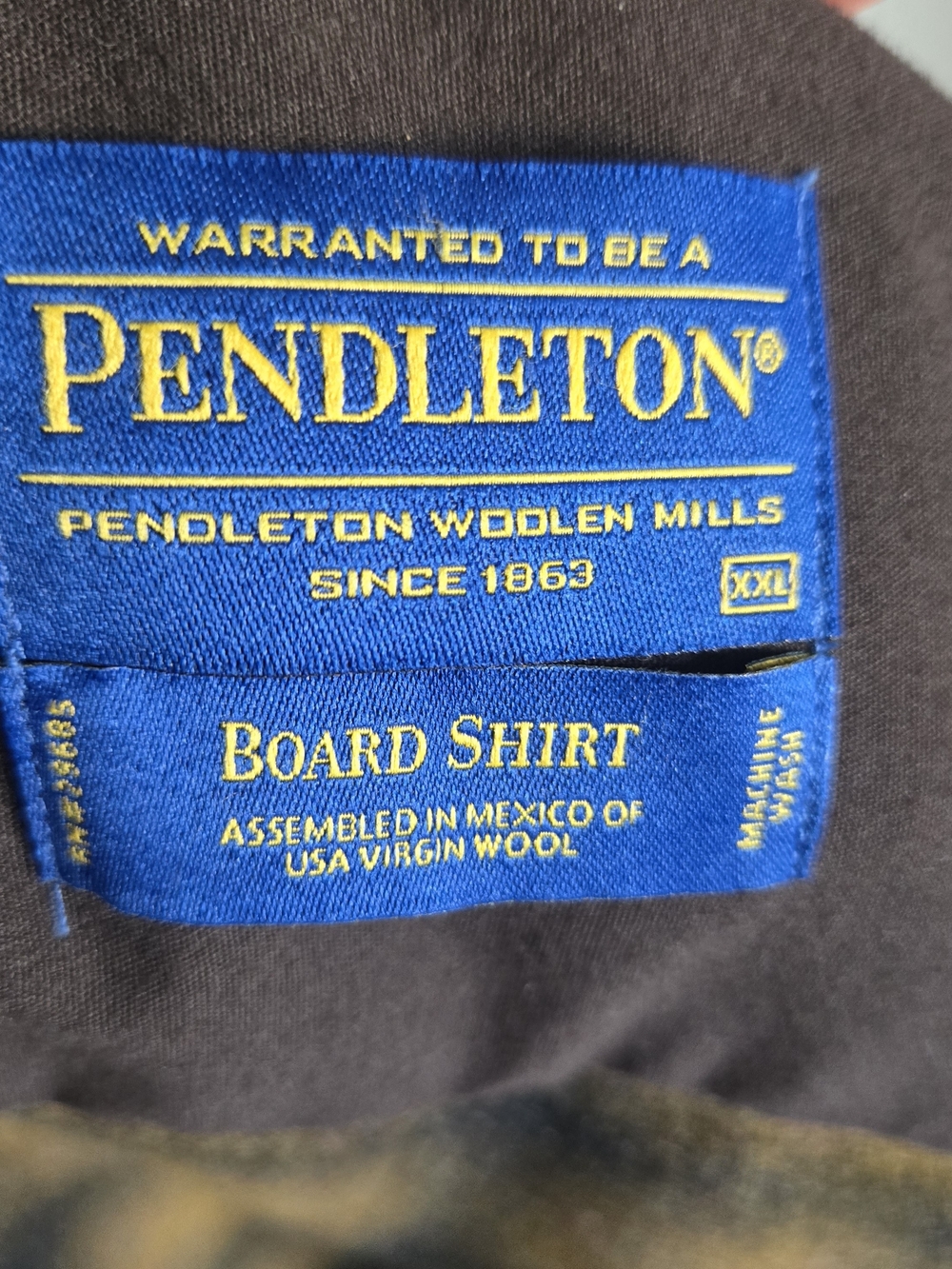 Pendleton Men's Olive Plaid Wool Jacket - Picture 11 of 14